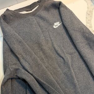 Nike Men's Charcoal Crewneck Sweater